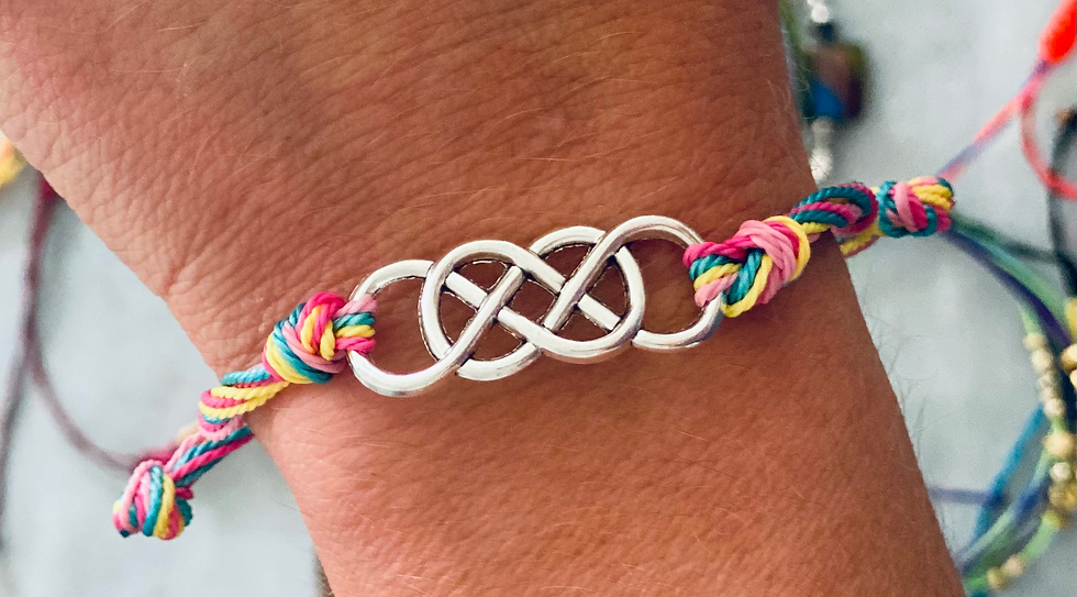 Thumbnail: KIDoubleInfinity: Handmade Adjustable Brazilian Cord Bracelets – Customizable