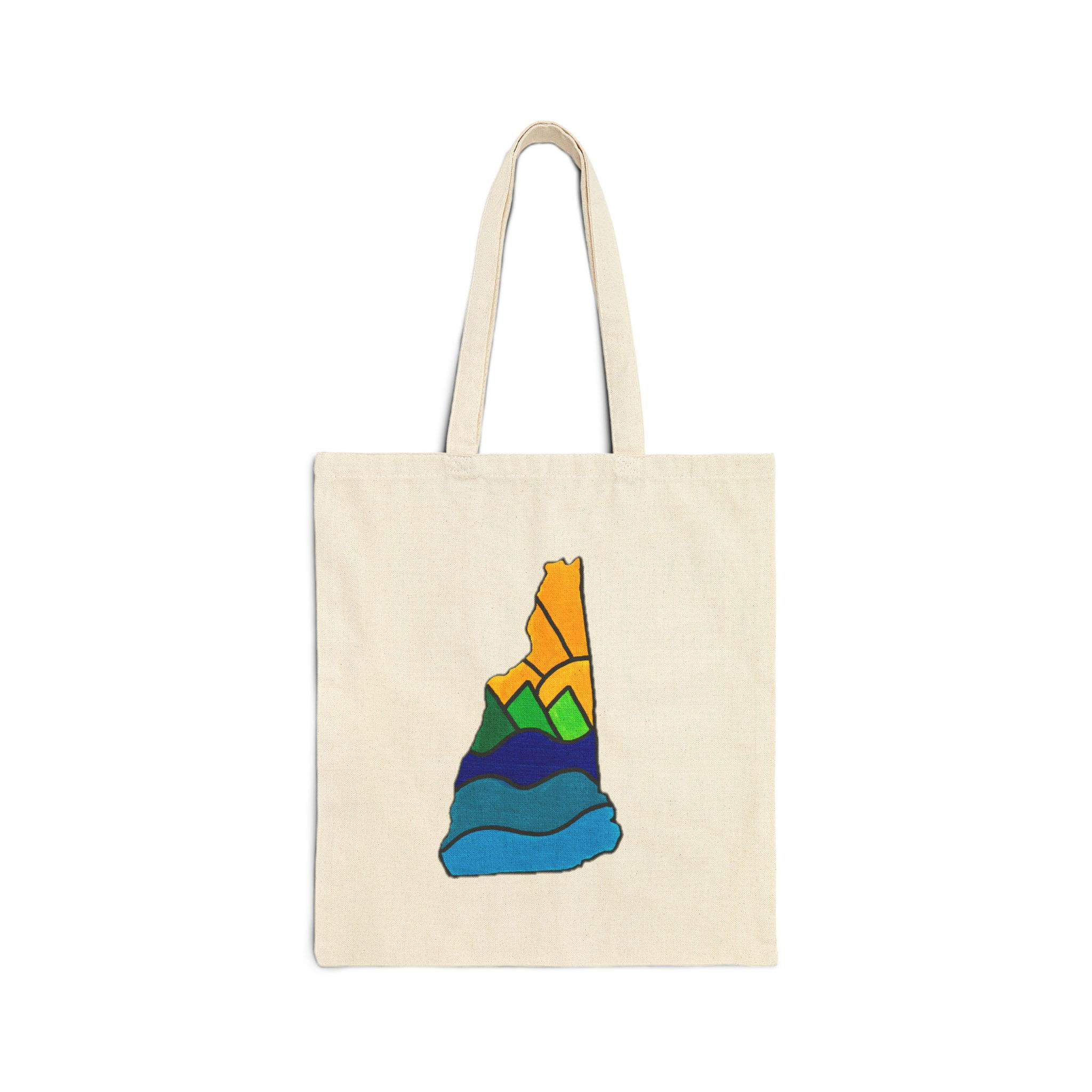 New Hampshire Adventure Tote Bag – Sun, Mountains, and Waves