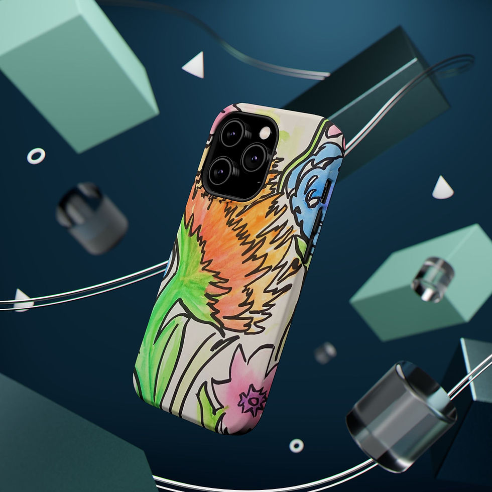 Thumbnail: Magnetic Tough Cases – Soucical Style Watercolor Floral