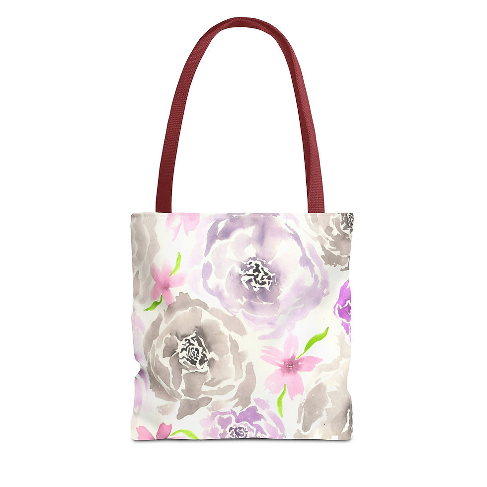 Thumbnail: Change of Heart - All-Over Floral Print Tote Bag
