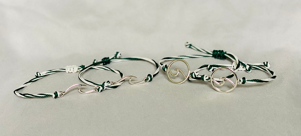 Thumbnail: Dover Wave Team Colors Adjustable Bracelet - Simple Wave