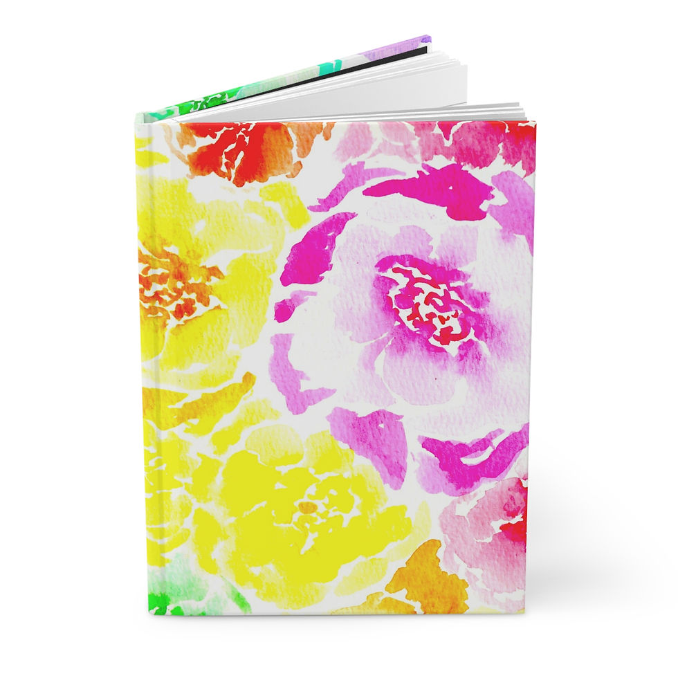 Thumbnail: Rosy Rainbow of Hope - Hardcover Journal Matte - Capture your thoughts in color!