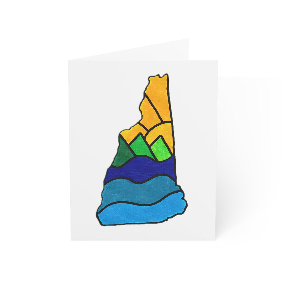 Thumbnail: New Hampshire Adventure Print - Greeting Cards (1, 10, 30, and 50pcs)