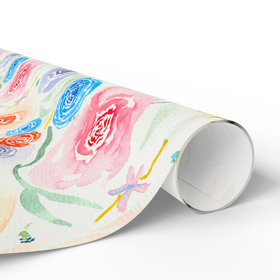 Thumbnail: Pretty Party Bouquet Print Wrapping Paper – Elegant Blooms for Every Occasion