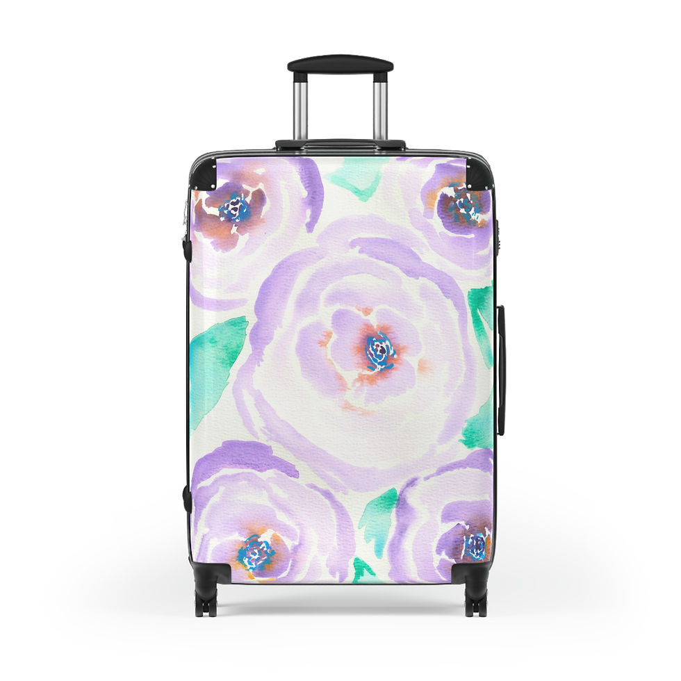 Thumbnail: Rusty Roses Print Suitcase – Travel in Style with Bold, Artistic Flair