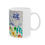 Thumbnail: Feeling Blue Watercolor Flowers Ceramic Mug, (11oz, 15oz)