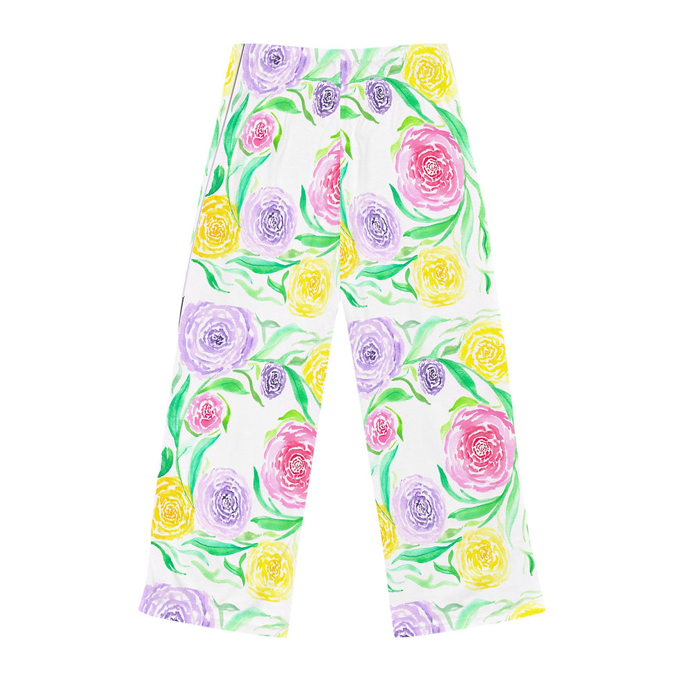 Thumbnail: Rosy Wreath - Women's Pajama Pants  - Cozy Comfort