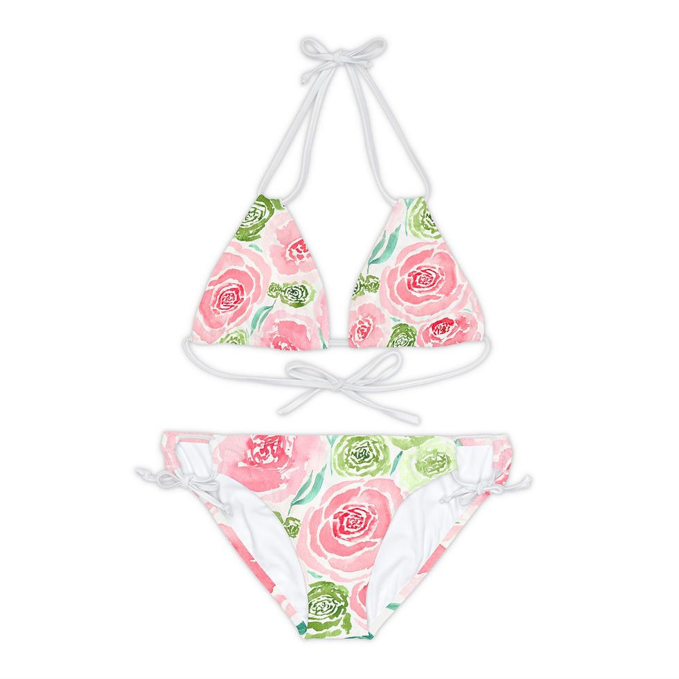 Thumbnail: Merry Roses Strappy Bikini – Bold, Colorful, and Eye-Catching