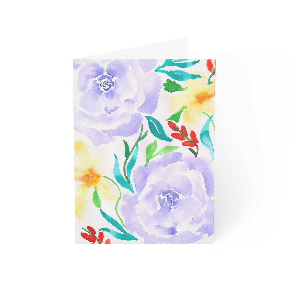 Thumbnail: Feeling Blue Print - Greeting Cards (1, 10, 30, and 50pcs)