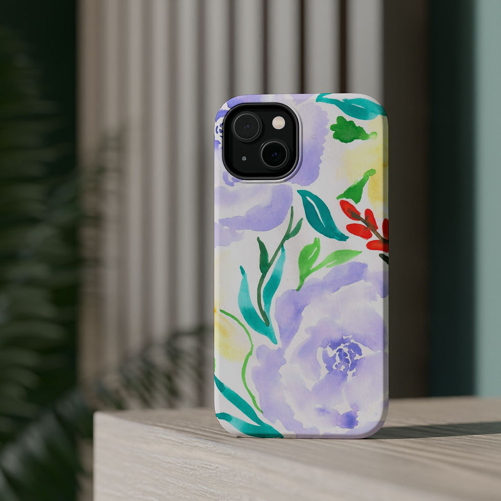 Thumbnail: Magnetic Tough Cases – Feeling Blue Watercolor Floral