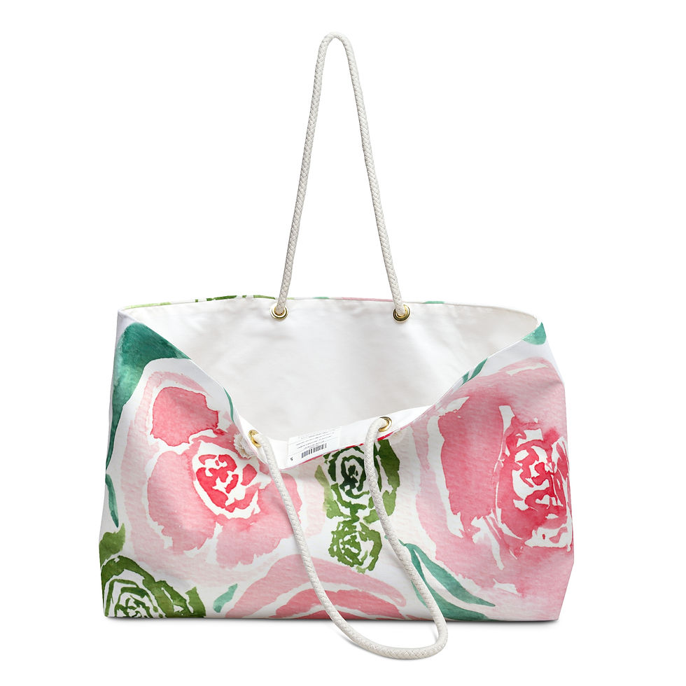 Thumbnail: Merry Roses - All-Over Floral Print Weekender Bag