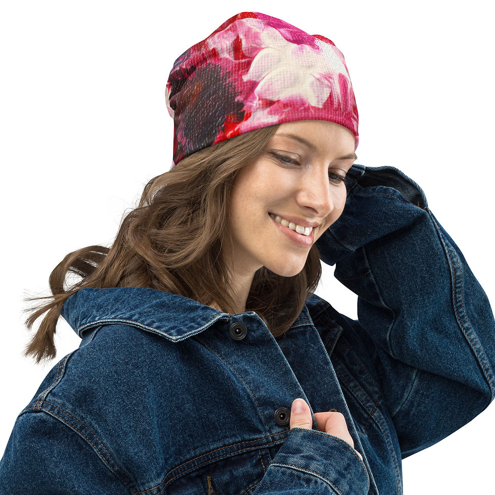 Thumbnail: Red Red Wine All-Over Print Beanie