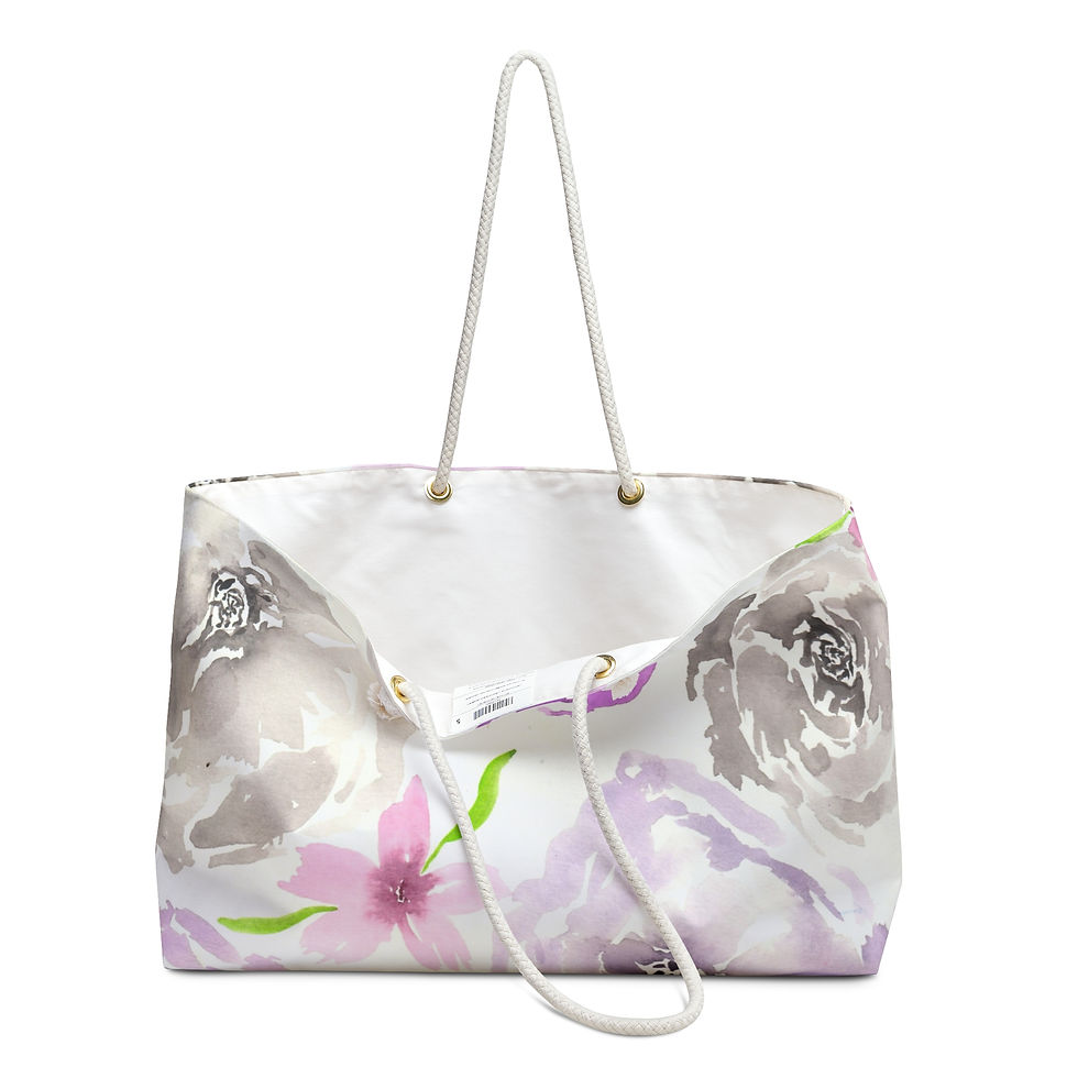 Thumbnail: Change of Heart - All-Over Floral Print Weekender Bag