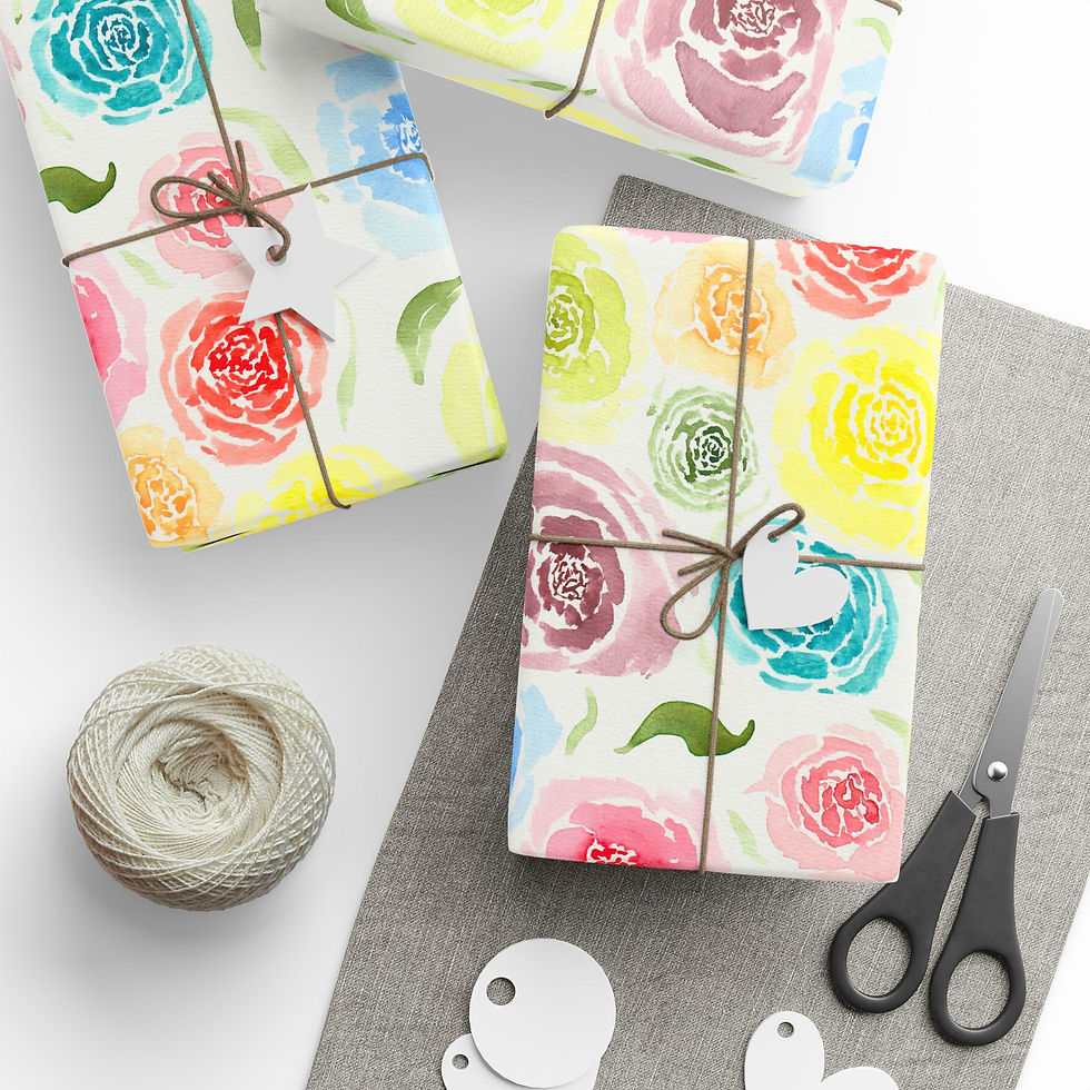 Thumbnail: Bring me a Bouquet Print Wrapping Paper – Elegant Blooms for Every Occasion