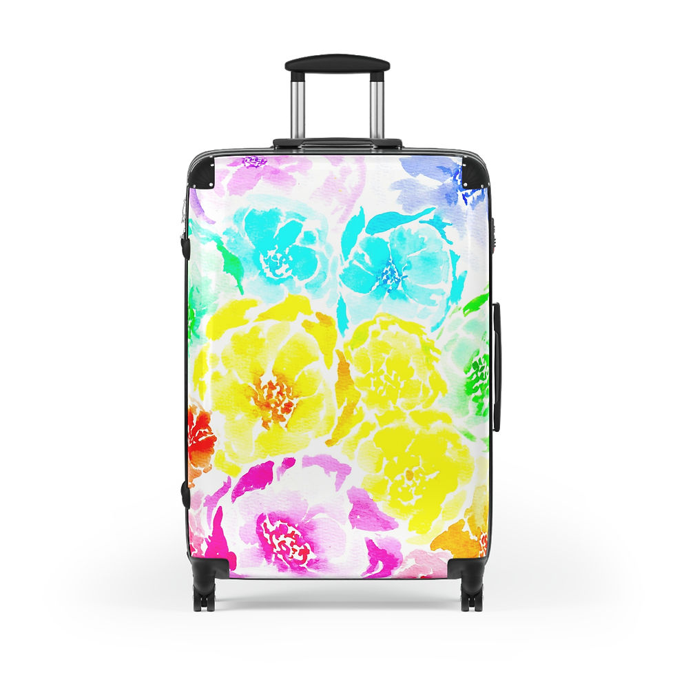 Thumbnail: Rosy Rainbow of Hope Suitcase – Travel in Style with Bold, Artistic Flair