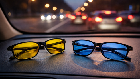 Pilates Wellness Wednesday: Blue or Yellow Tinted Glasses for Today’s Driving Problem?