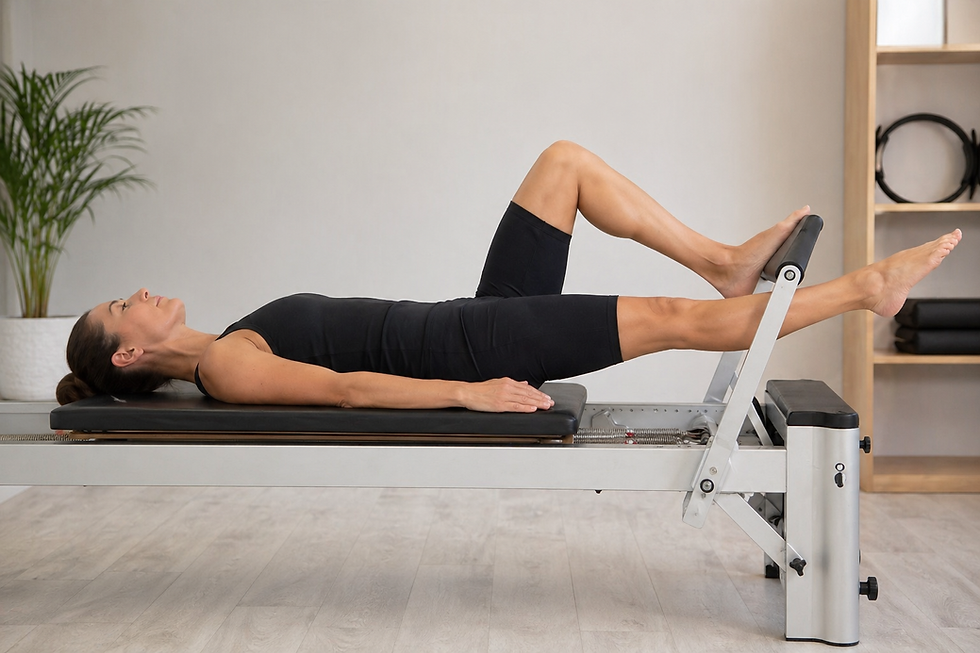 Pilates Movement Monday: Reformer Single-Leg Footwork – Under the Bar or Tabletop?