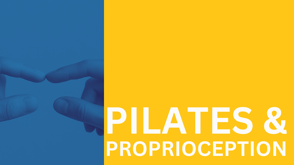 Pilates and Proprioception Workshop