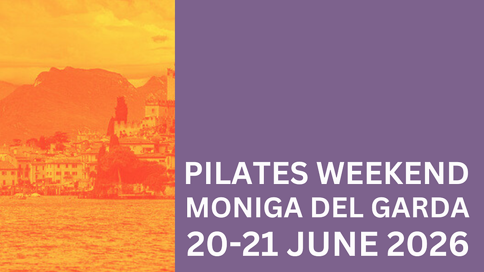 Pilates Weekend Italy June 2026
