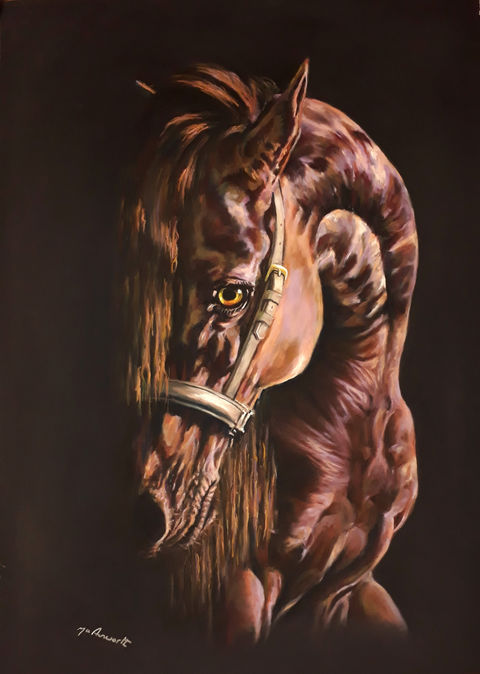 horse
pastel painting