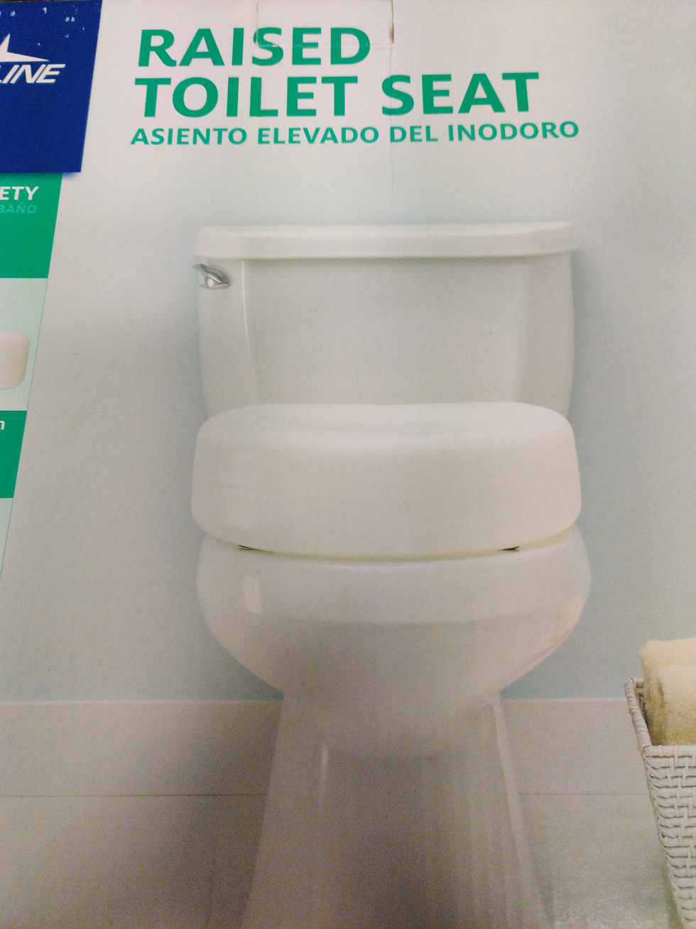 Hard raised toilet seat