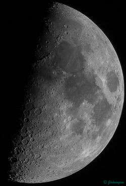 Lune à 53,8% de Luminosité