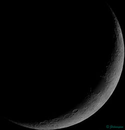 Lune à 11,7% de Luminosité