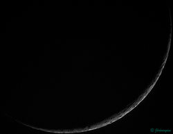 Lune à 1,1% de Luminosité