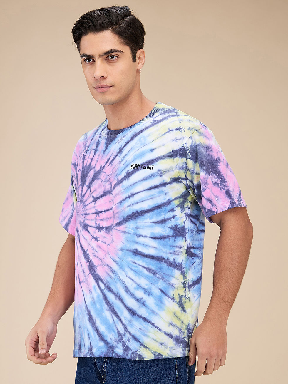 Thumbnail: Bombay Berry Tie-Dye T-shirt in Multi colored  [UNISEX]