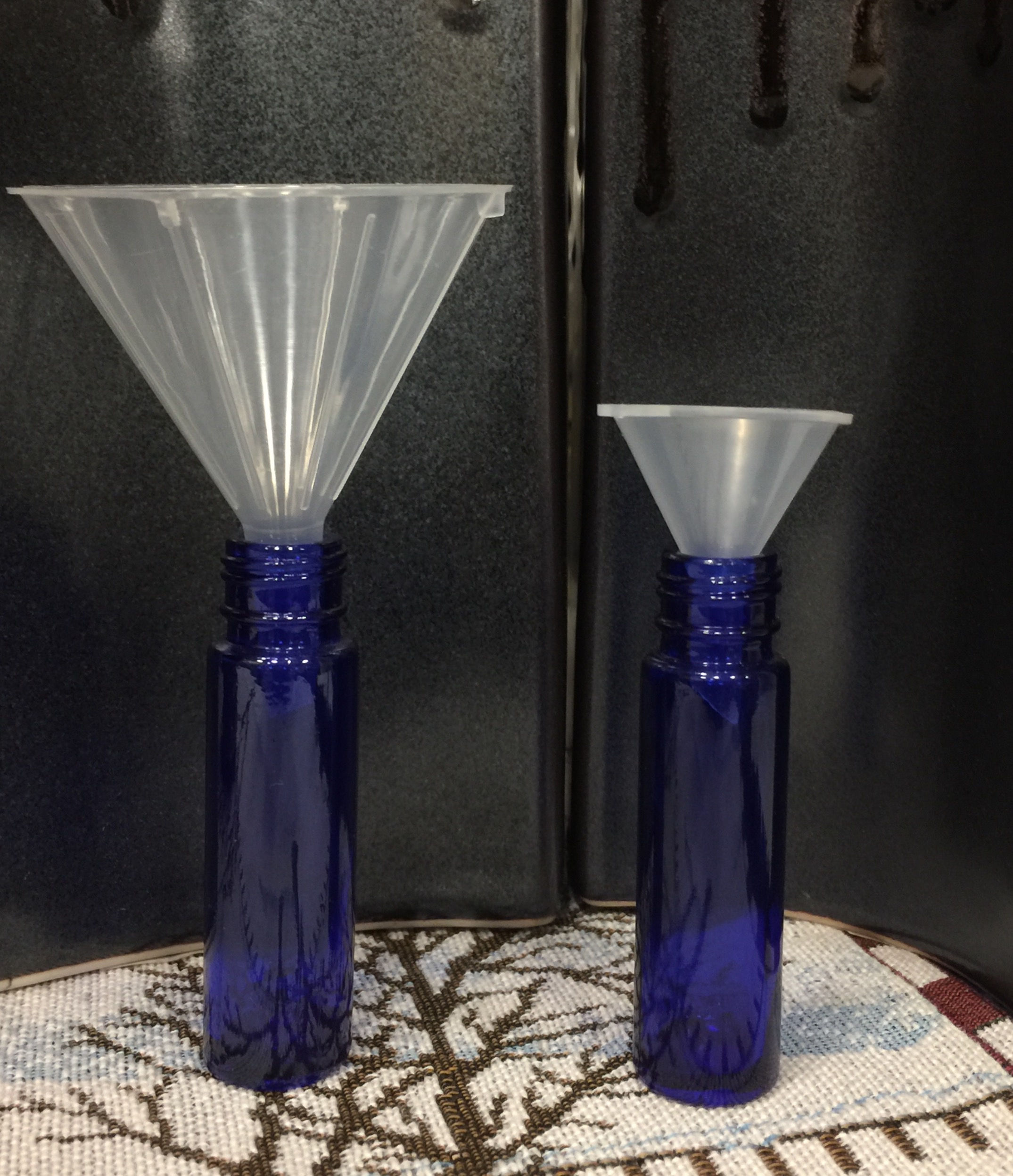 3 count LARGE Mini Plastic Funnels