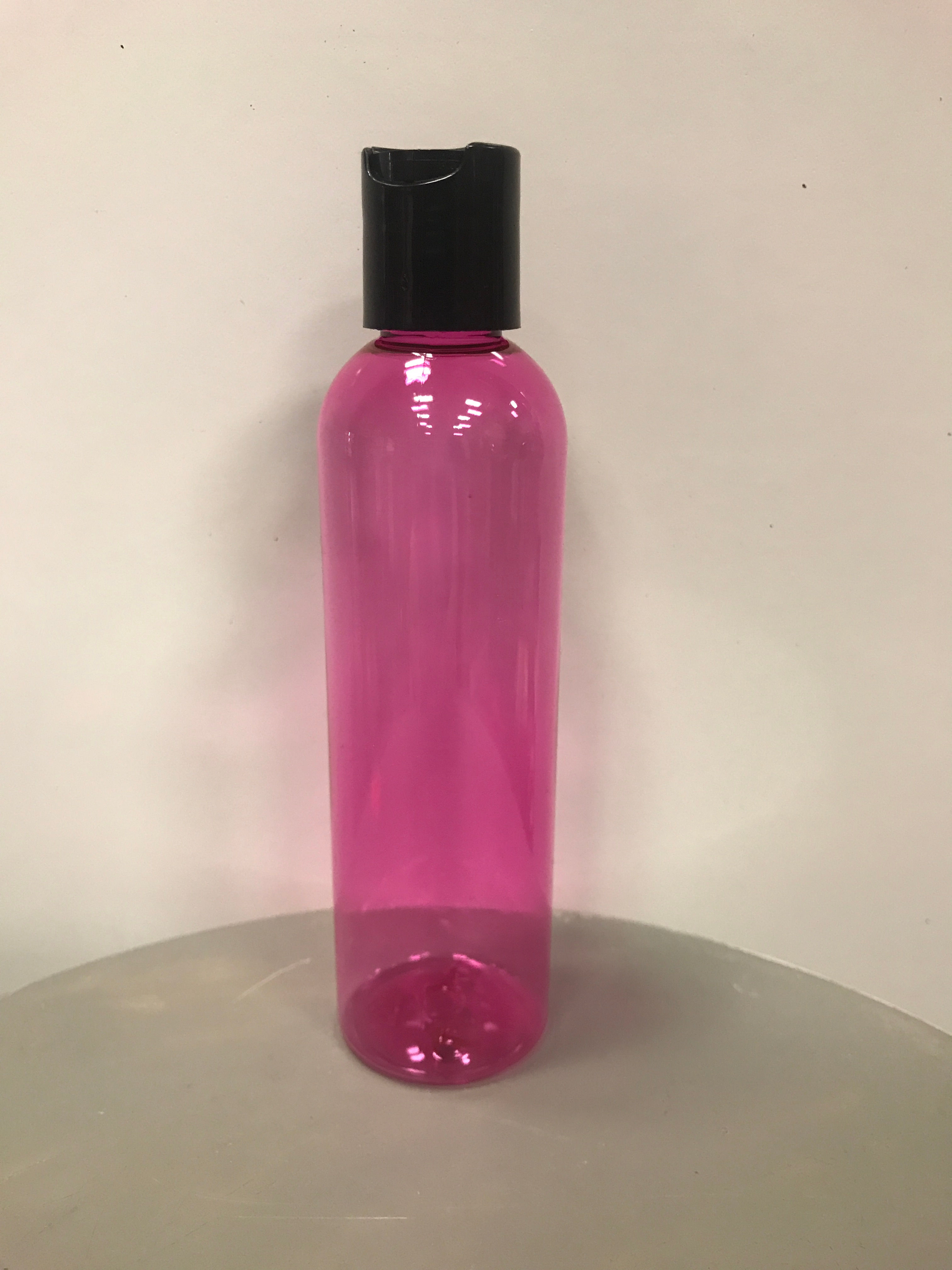 HOT PINK ~ 4 oz PET Plastic Bottle Including CLOSURE of your CHOICE