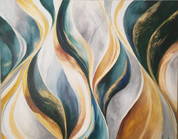 Green & Gold Abstract