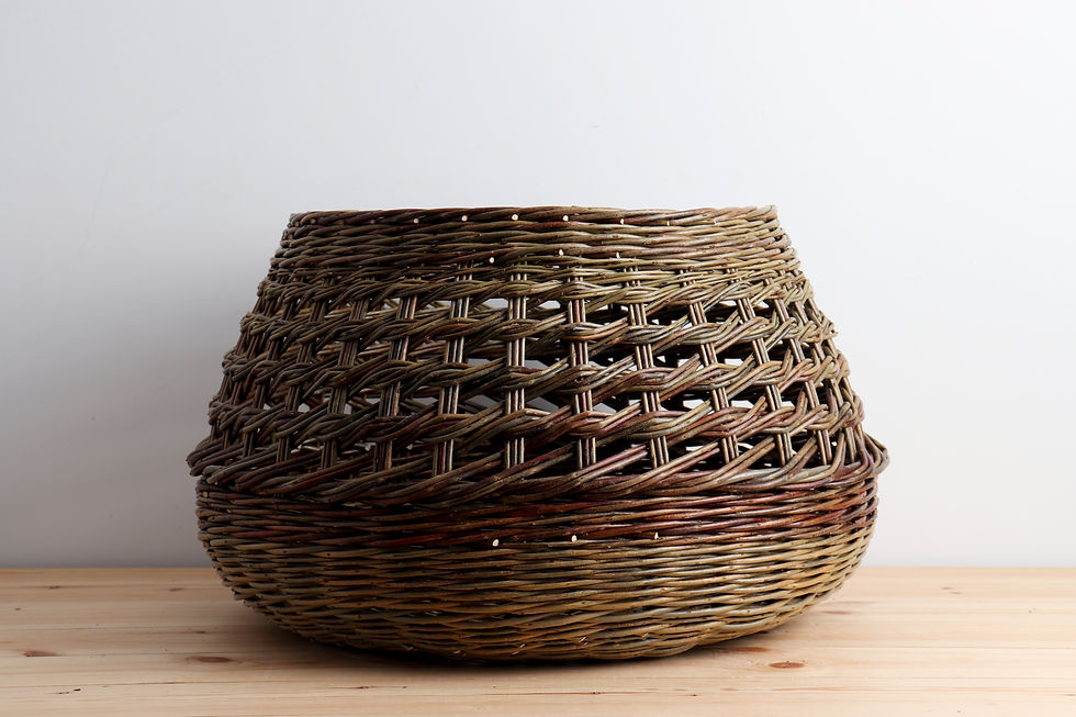 Thumbnail: Irish weave contemporary basket | extra large
