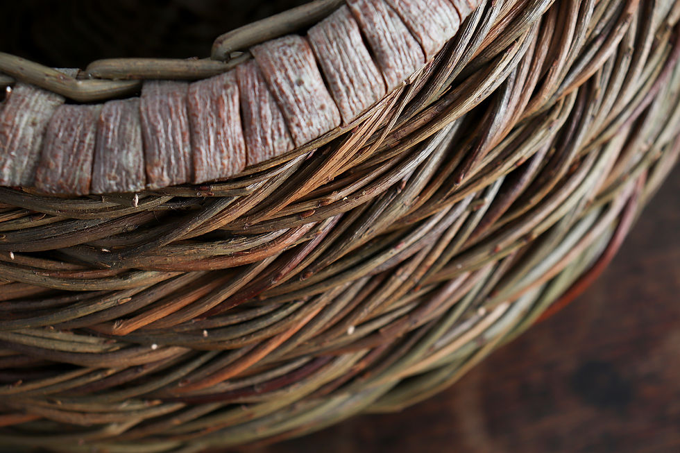 Thumbnail: herringbone contemporary basket  | medium