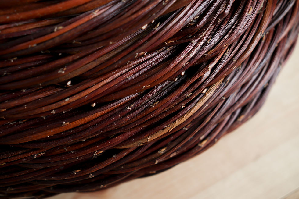 Thumbnail: asymmetric rope-coil basket | medium