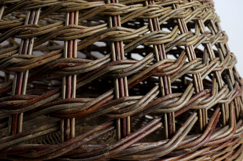 Thumbnail: Irish weave contemporary basket | C