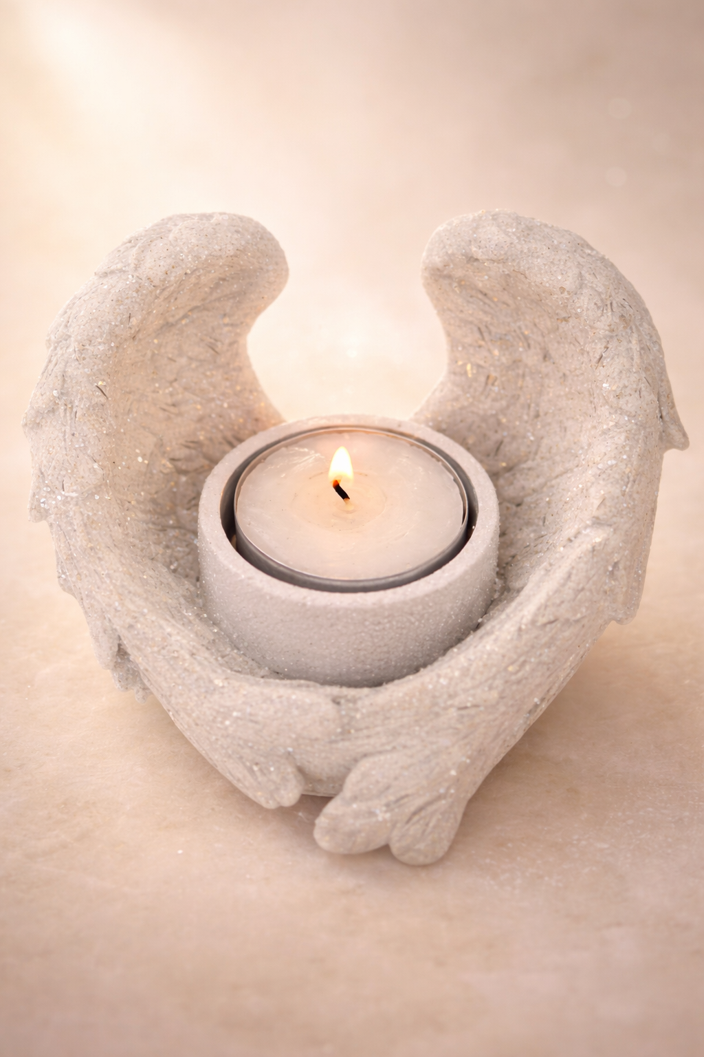 Teelichthalter - Engelsflügel