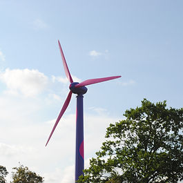 Octopus Energy installed a wind turbine at Worthy Farm