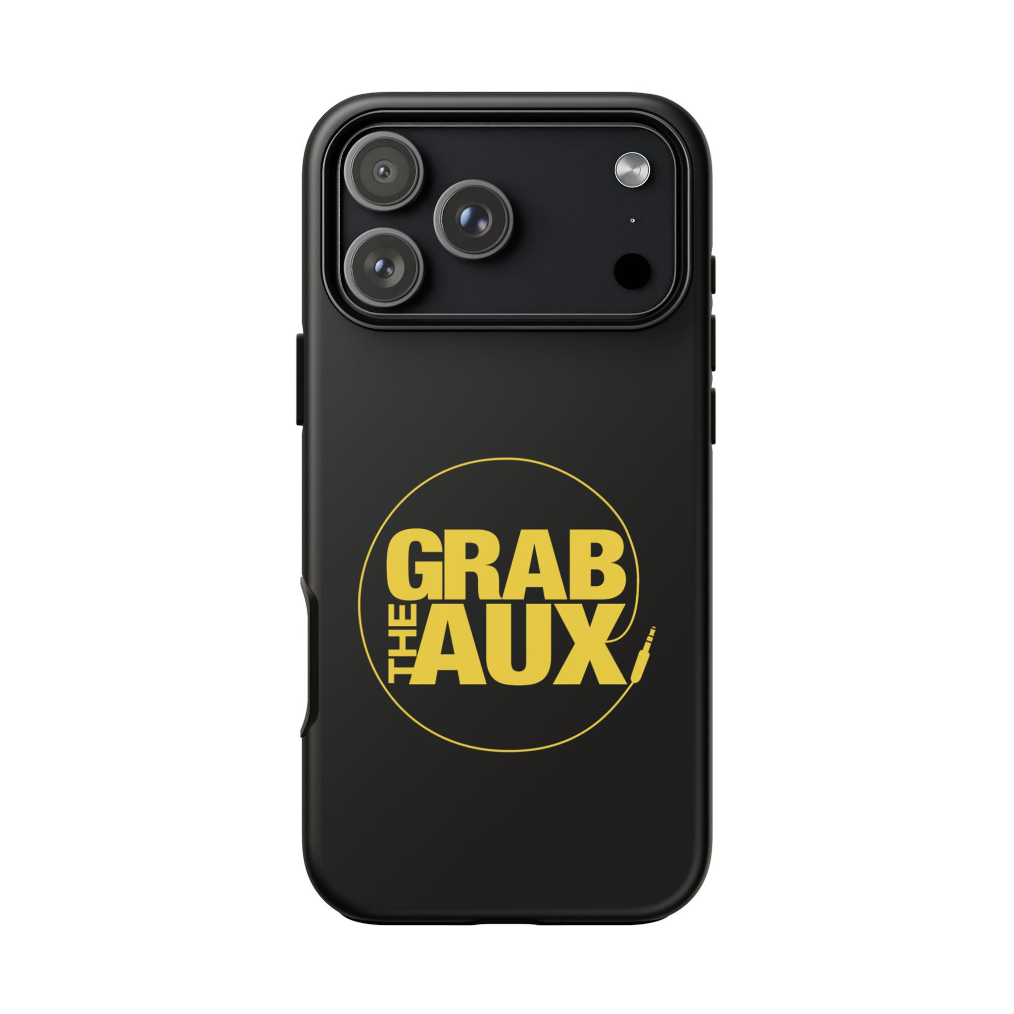"Grab the Aux" Black Retro Graphic Tough Case