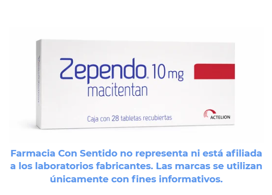 Macitentan 10 mg Caja con 28 tabletas