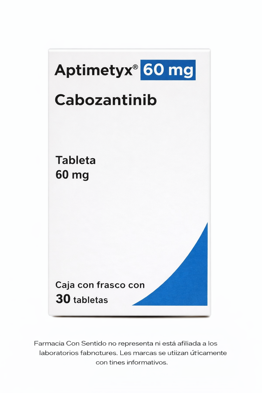 Cabozantinib 60 mg Frasco con 30 tabletas