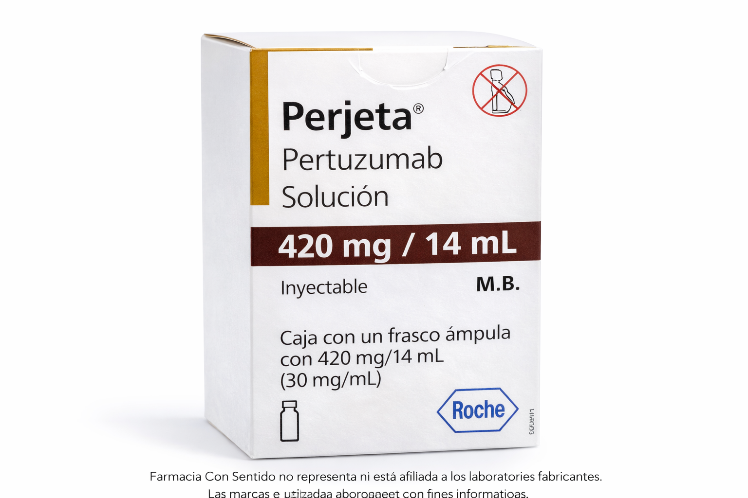 Pertuzumab 420 mg/ 14 mL mg Frasco ámpula