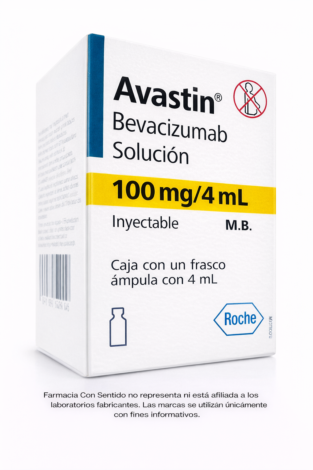 Bevacizumab 100 mg/ 4 mL  Solución inyectable