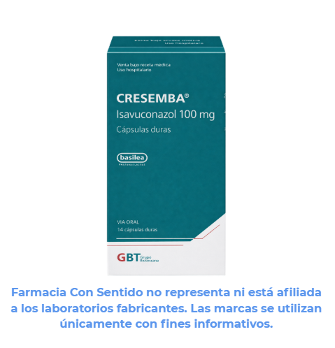 Isavuconazol 100 mg Caja con 14 tabletas