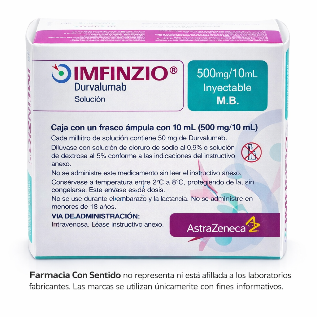 Durvalumab 500 mg / 10 mL Frasco ámpula