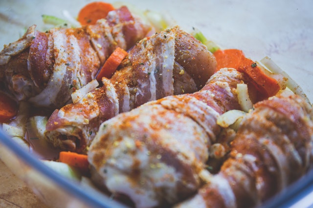 Chicken Bacon Veggie Bake
