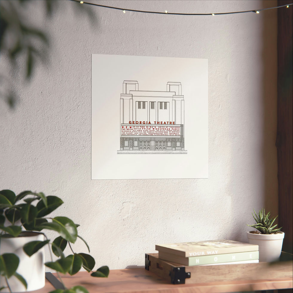 Thumbnail: Georgia Theatre - Athens, Georgia - Print