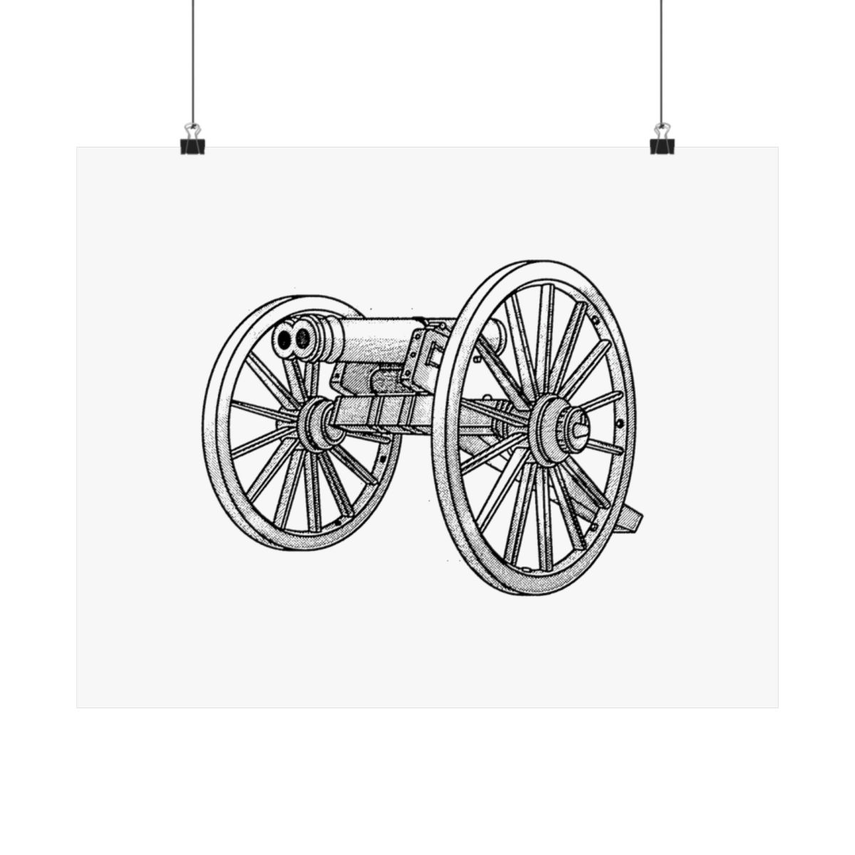 Double Barrel Cannon - Athens, Georgia - Print