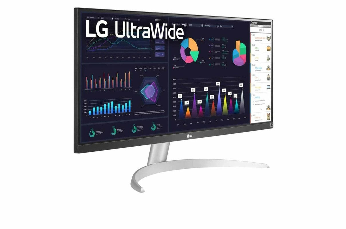 LG 29" UltraWide USB-C/Speakers/HDMI/White Back