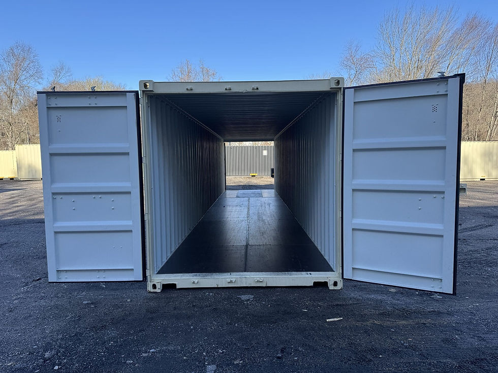 Thumbnail: Outback 40ft Double Door Shipping Storage Container Wind Watertight Beige